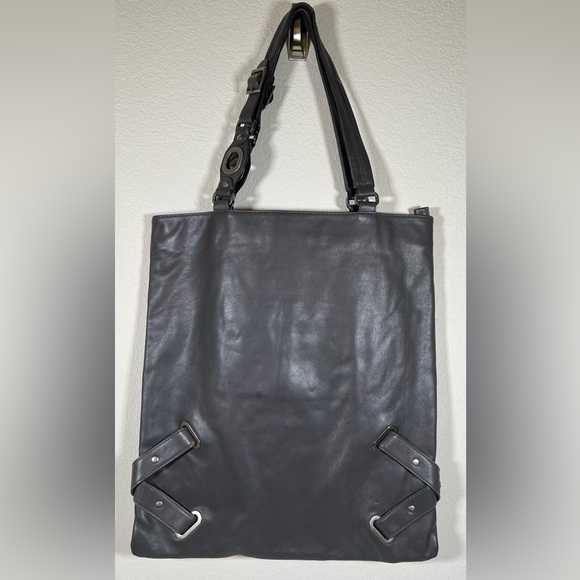 HOBO International Large Pearl Gray Magazine Tote - Picture 2 of 14